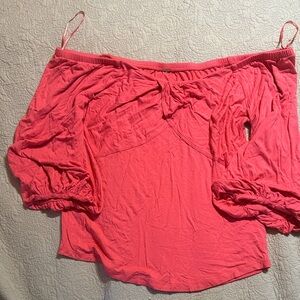 Free People Coral Long Sleeve Top